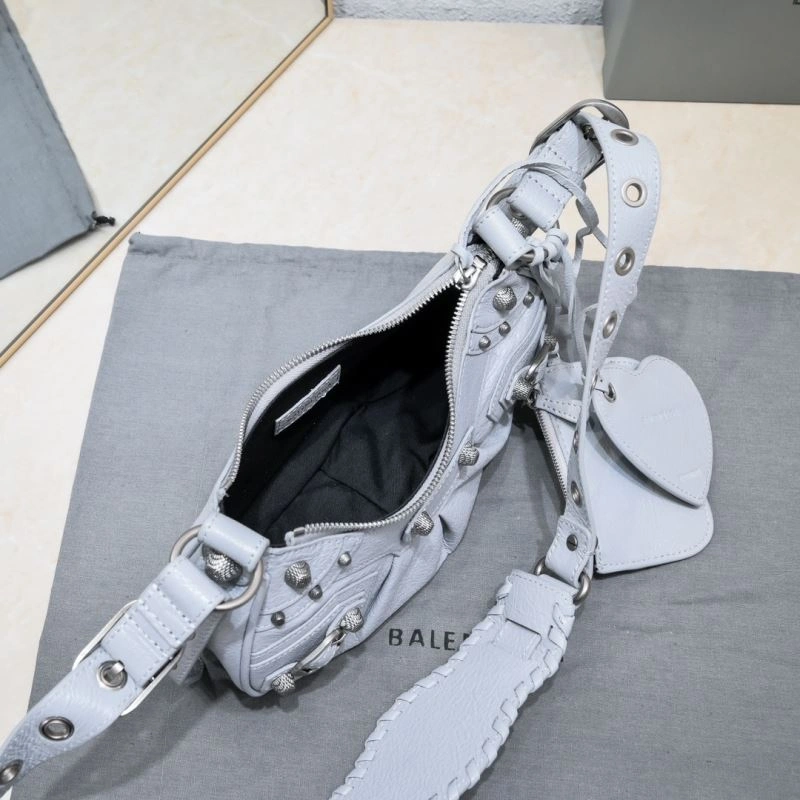 Balenciaga Light Gray Crescent Bag - 26cm Size Sleek 72716