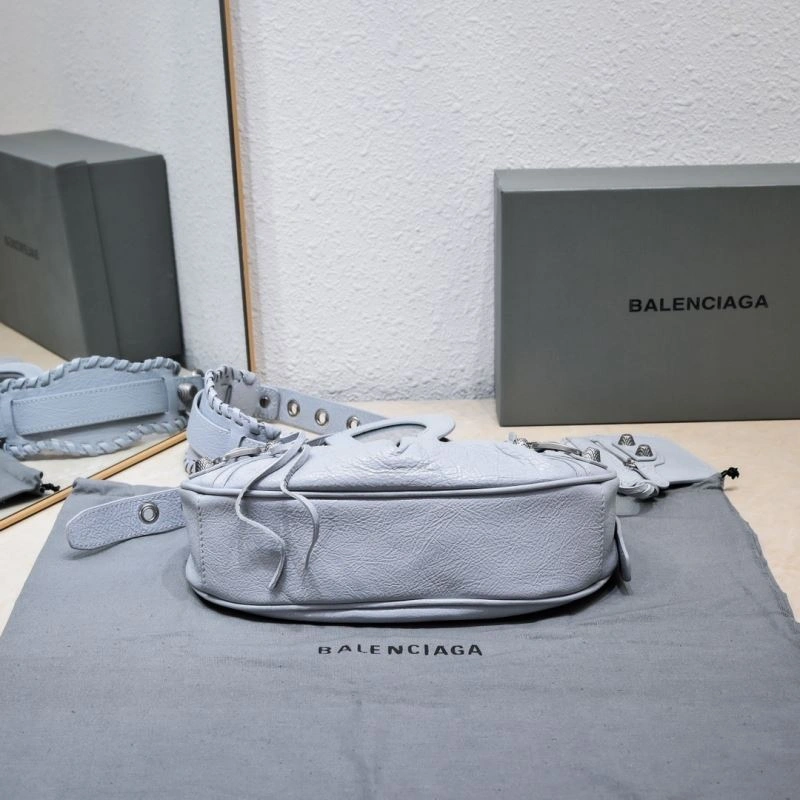 Balenciaga Light Gray Crescent Bag - 26cm Size Sleek 72716