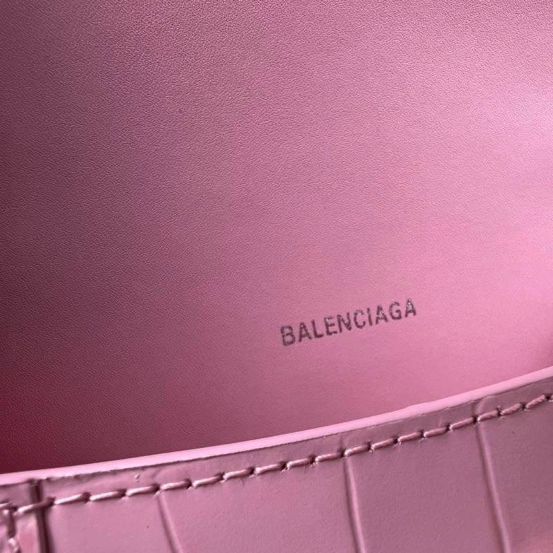 Balenciaga Light Pink Crocodile Pattern Balenciaga Hourglass Bag XS OdorResistant 78723