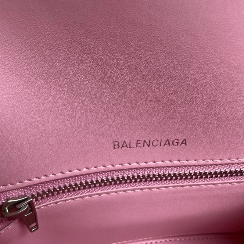 Balenciaga Light Pink Crocodile Pattern Hourglass Bag S Size AllSeason 70037