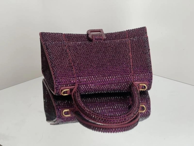 StreetReady Balenciaga Limited Edition Hourglass Red Diamond Bag 72584