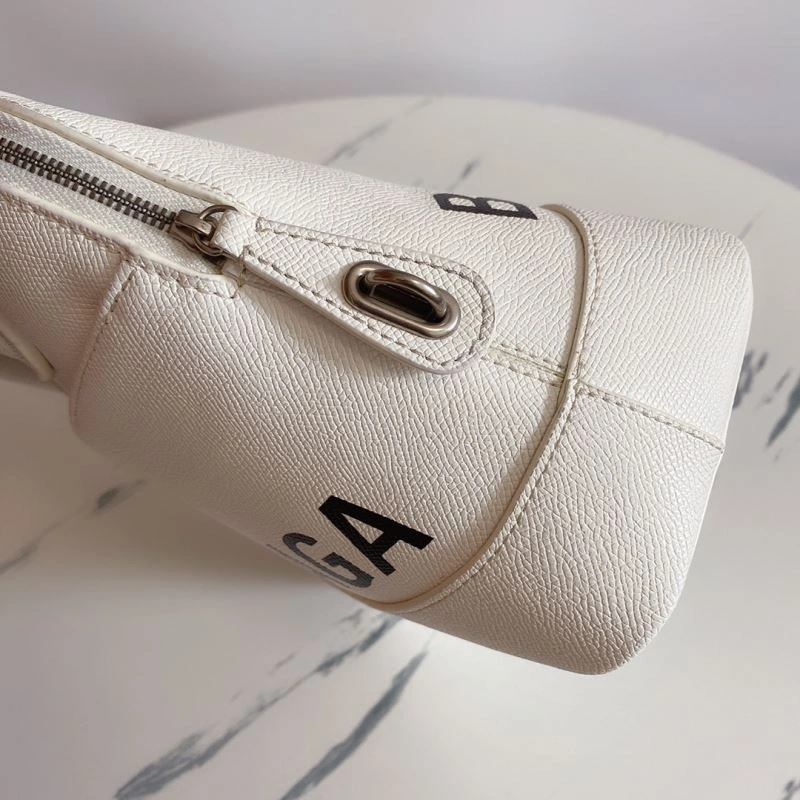 EasyCare Balenciaga Limited Edition White Embossed Shell Bag 75241