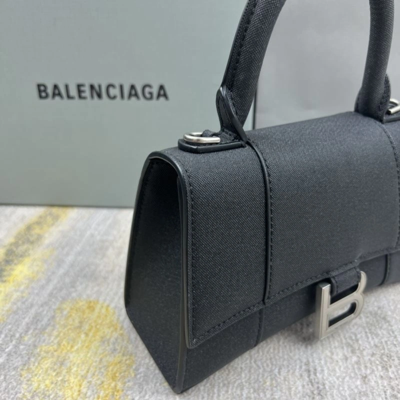 Functional Balenciaga Luminous Crescent Hourglass Bag - Shiny Black Balenciaga 78737