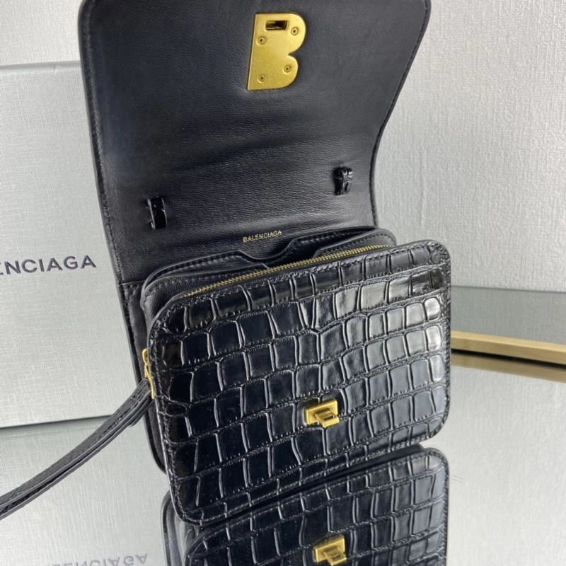 Balenciaga Luxe Crocodile-Embossed Big B Tofu Bag TopPick 78323