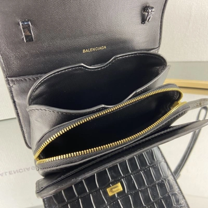 Balenciaga Luxe Crocodile-Embossed Big B Tofu Bag TopPick 78323