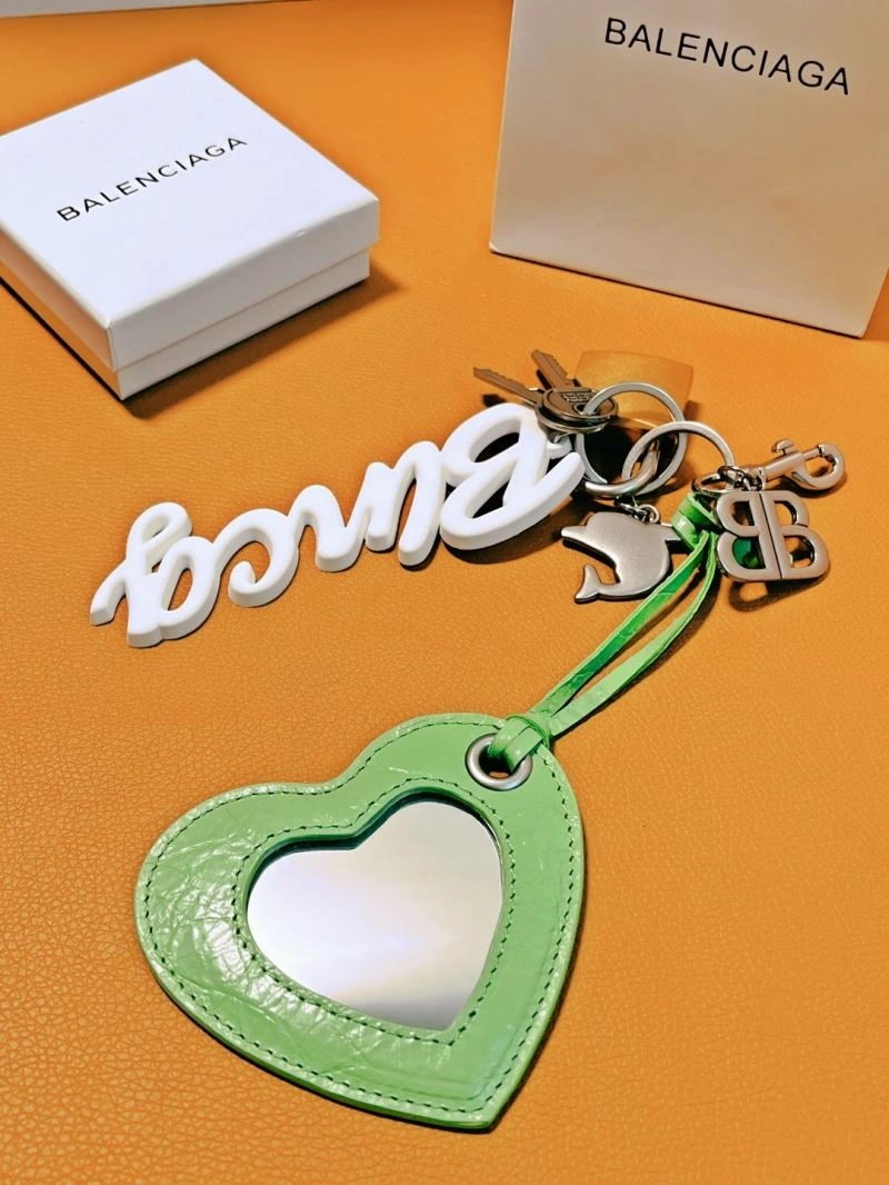 Packable Balenciaga Luxe Gold Textured Keychain -  Accessory 70122