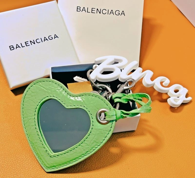 Packable Balenciaga Luxe Gold Textured Keychain -  Accessory 70122