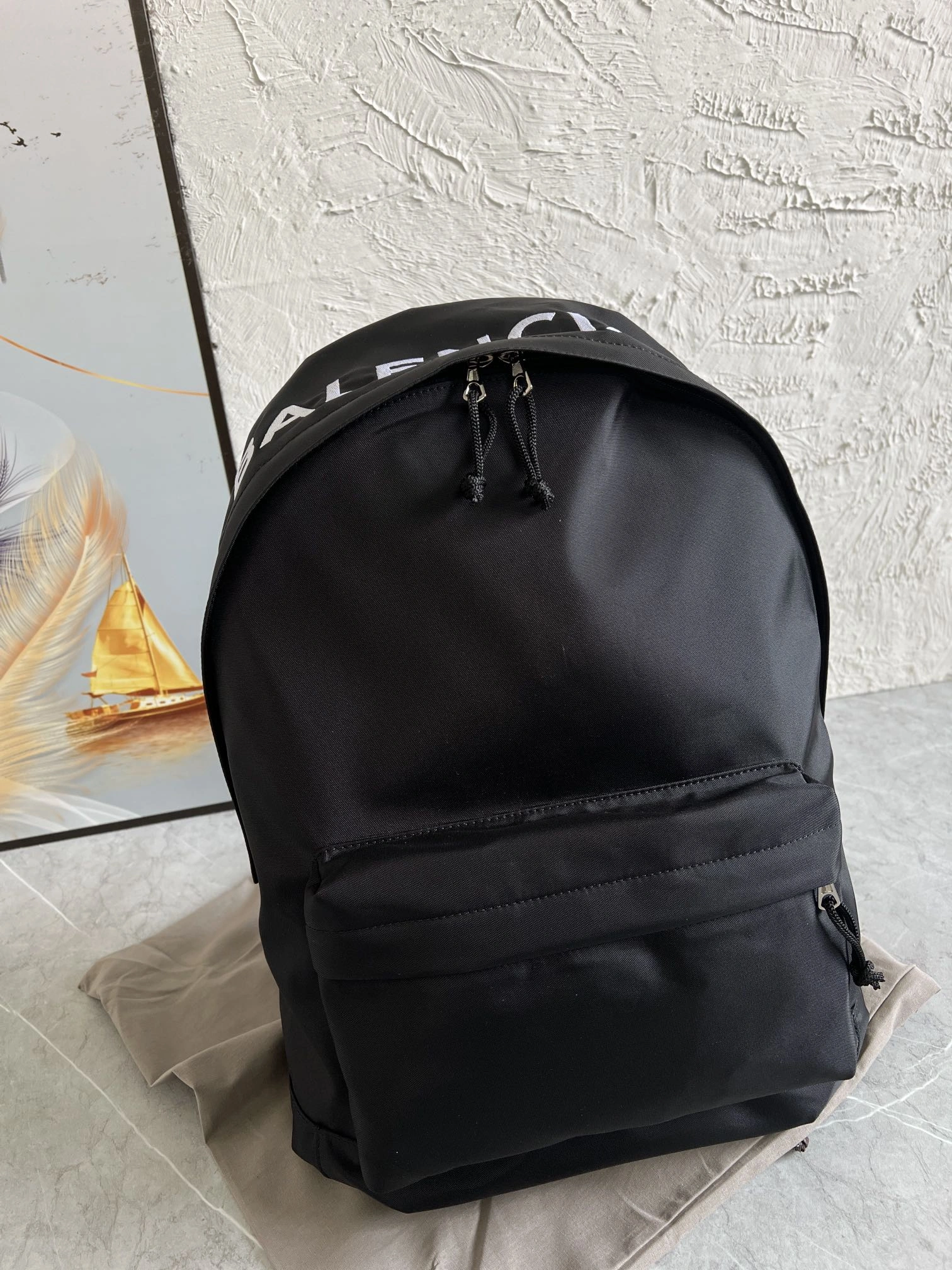 Bold Balenciaga Luxe Unisex Single Shoulder Backpack - Street 61063