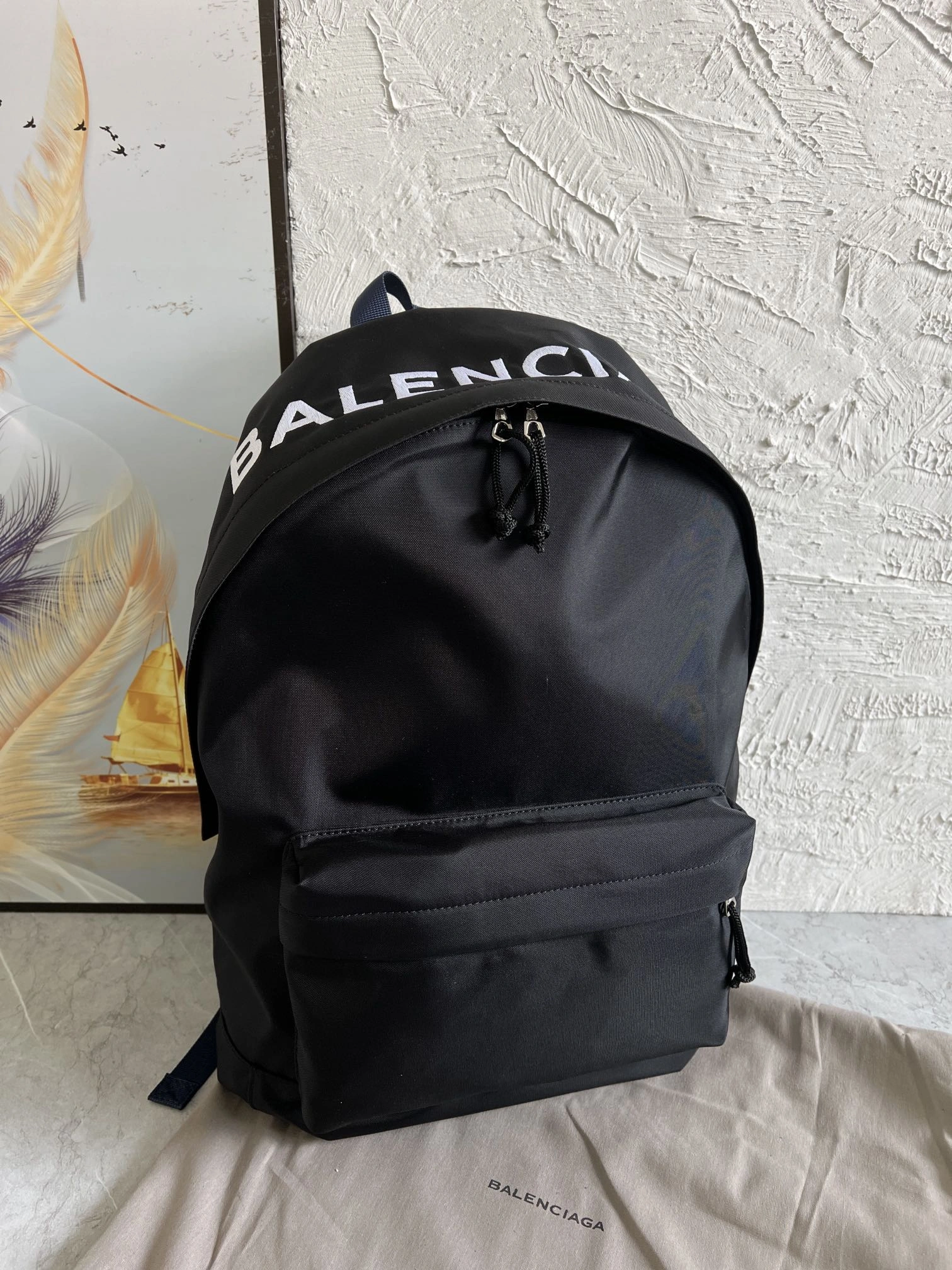Bold Balenciaga Luxe Unisex Single Shoulder Backpack - Street 61063