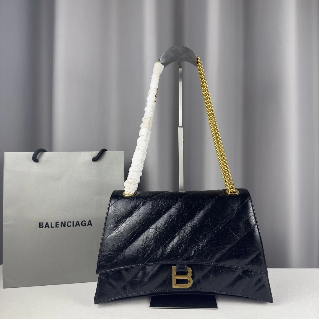 Balenciaga Medium Crush Gold Hourglass Chain Bag ModernLook 60966