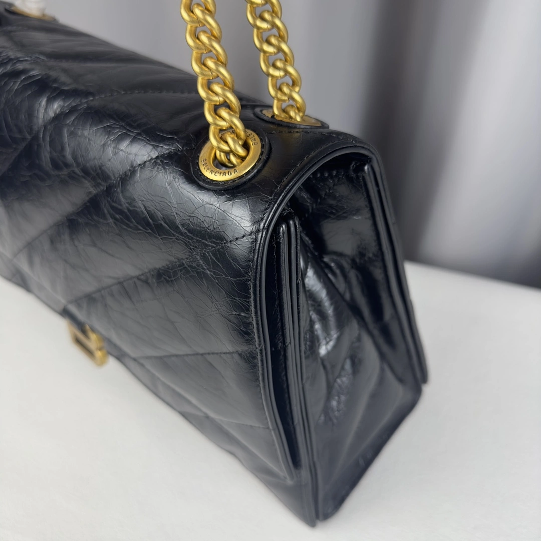 Balenciaga Medium Crush Gold Hourglass Chain Bag ModernLook 60966