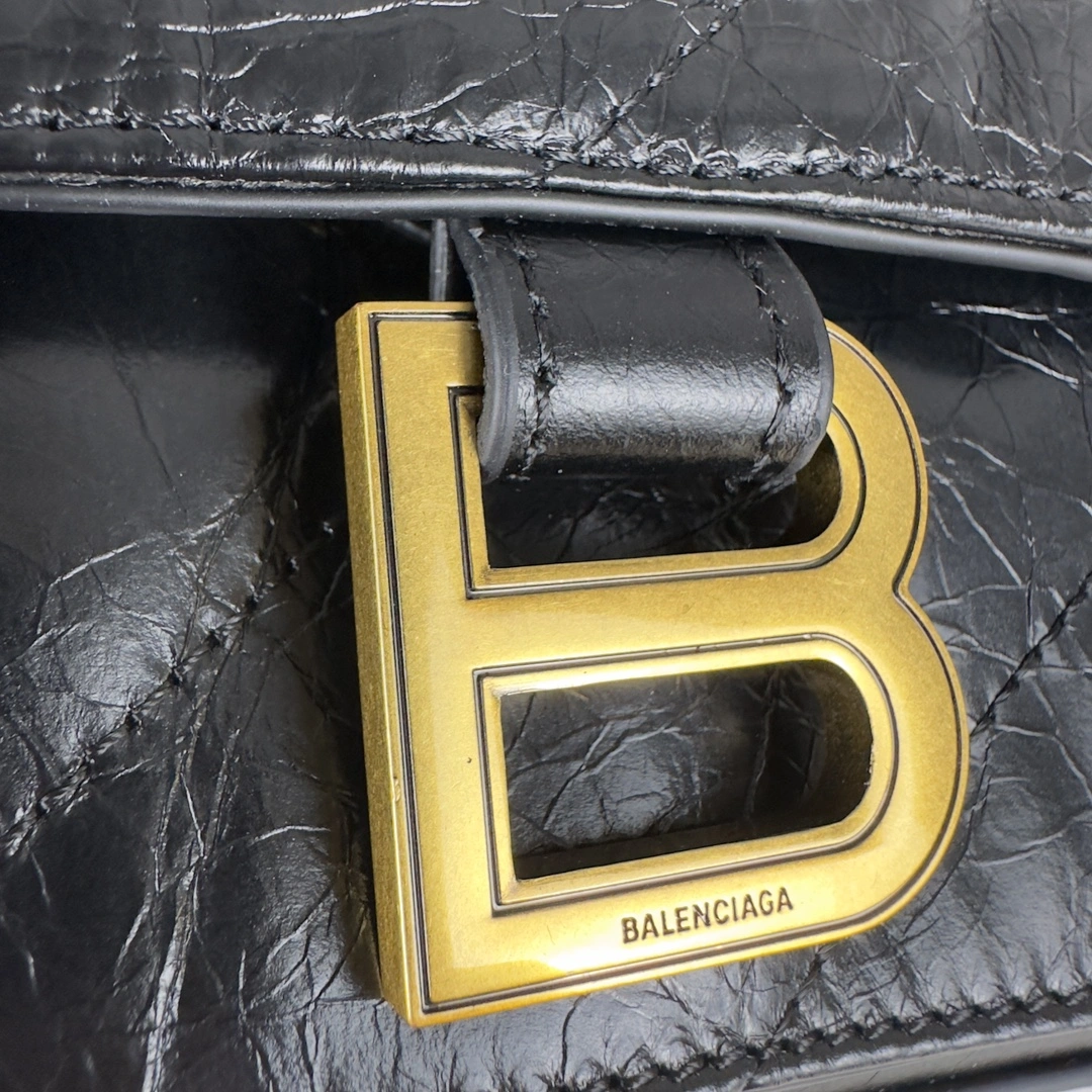 Balenciaga Medium Crush Gold Hourglass Chain Bag ModernLook 60966