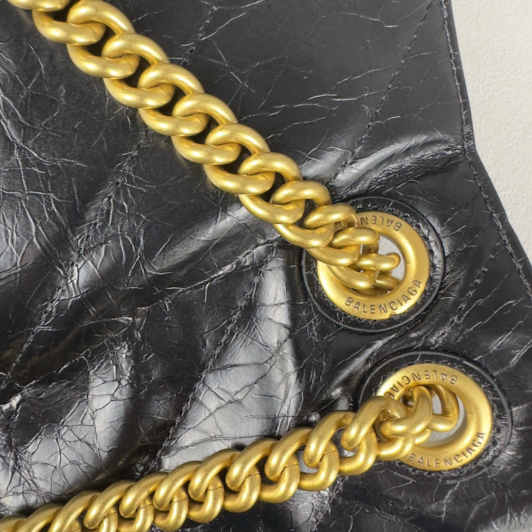 Balenciaga Medium Crush Gold Hourglass Chain Bag ModernLook 60966