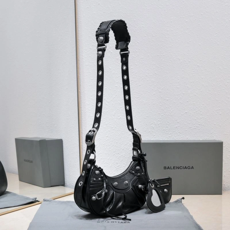 Comfortable Balenciaga Mini Black Crescent Bag - 26cm  Design 72704