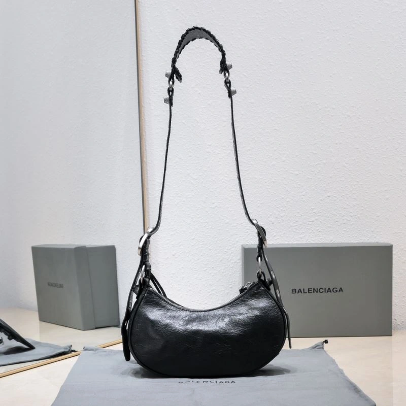 Comfortable Balenciaga Mini Black Crescent Bag - 26cm  Design 72704