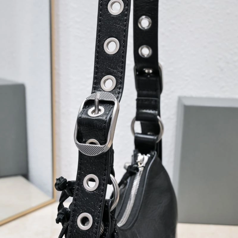 Comfortable Balenciaga Mini Black Crescent Bag - 26cm  Design 72704