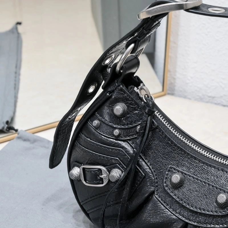 Comfortable Balenciaga Mini Black Crescent Bag - 26cm  Design 72704