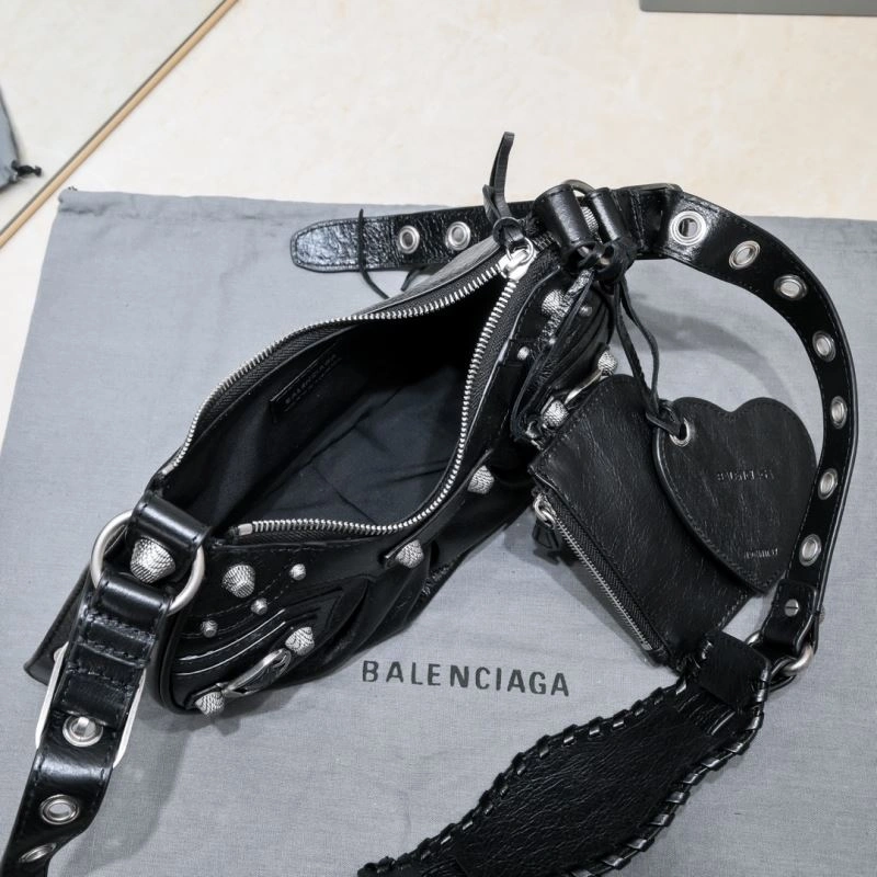Comfortable Balenciaga Mini Black Crescent Bag - 26cm  Design 72704