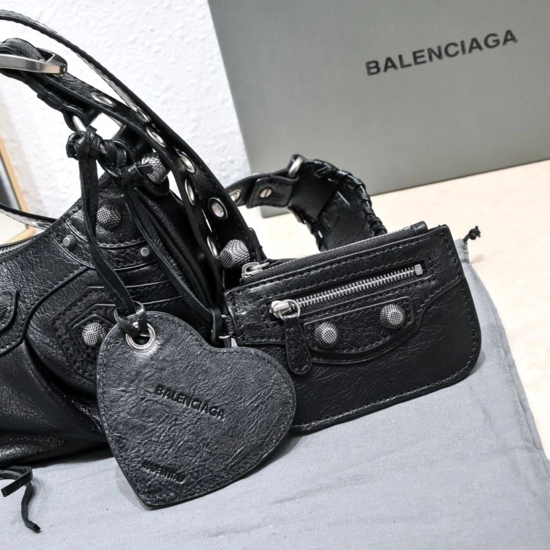 Comfortable Balenciaga Mini Black Crescent Bag - 26cm  Design 72704