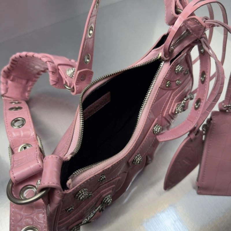 Balenciaga Mini Crocodile Flash Diamond Crossbody Bag MultiPurpose 72754