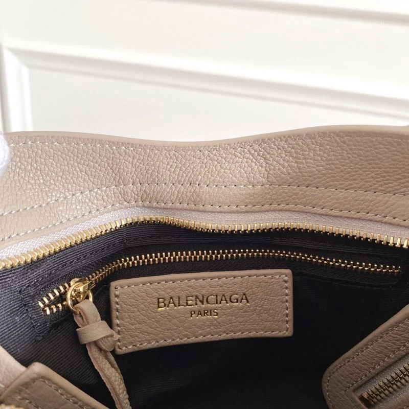 EasyCare Balenciaga Mini Goat Leather Motorcycle Bag with Gold Buckle 38318