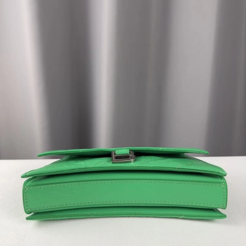 Functional Balenciaga Mini Green Crush Hourglass Chain Bag -  Versatility 75273