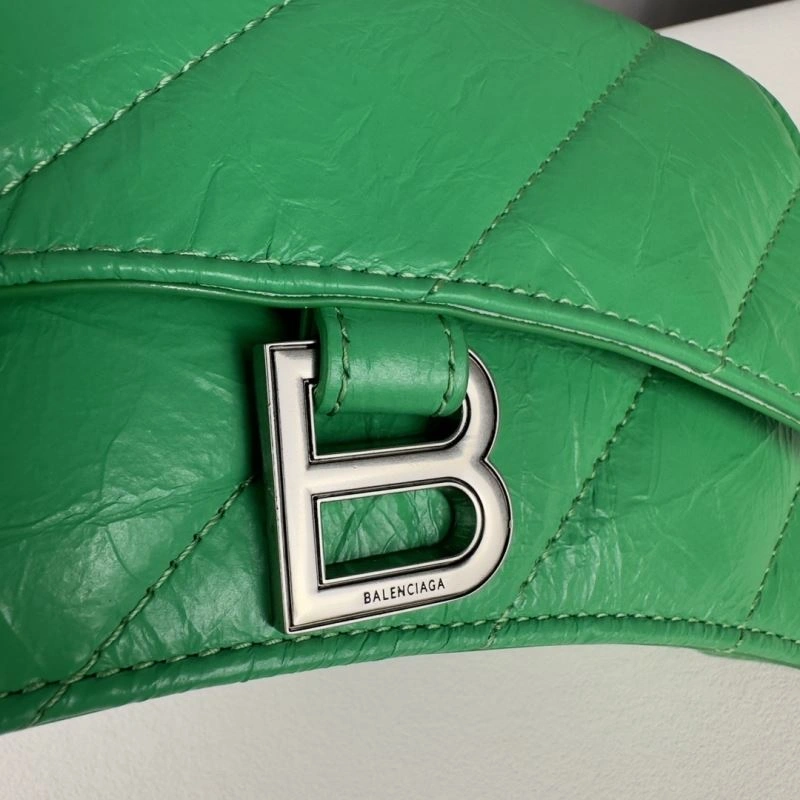 Functional Balenciaga Mini Green Crush Hourglass Chain Bag -  Versatility 75273