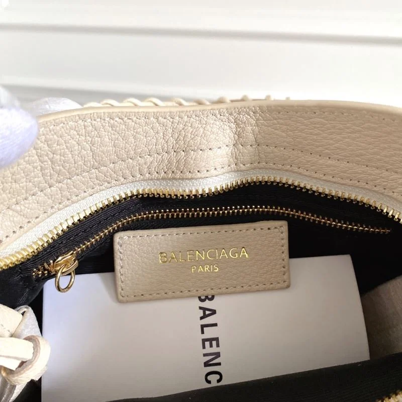 Balenciaga Mini Italian Goat Leather Motorcycle Bag with Gold Buckle SoftTouch 38296