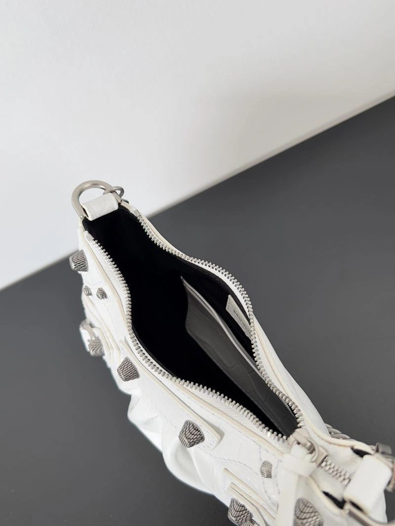 GoAnywhere Balenciaga Mini Le Cagole Half-Moon Handbag with Double Strap 78821
