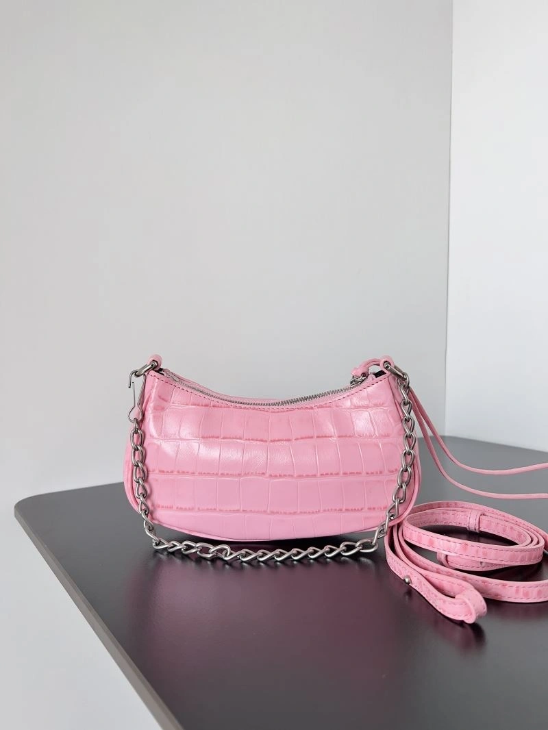 Modern Balenciaga Mini Le Cagole Half-Moon Handbag with Double Straps 78804