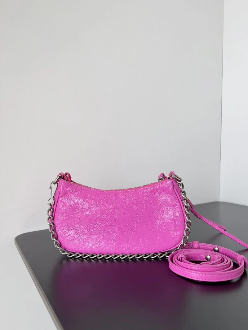 GoAnywhere Balenciaga Mini Le Cagole Half-Moon Handbag with Double Straps 78823