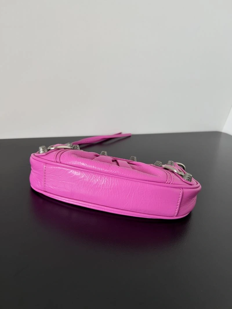 GoAnywhere Balenciaga Mini Le Cagole Half-Moon Handbag with Double Straps 78823