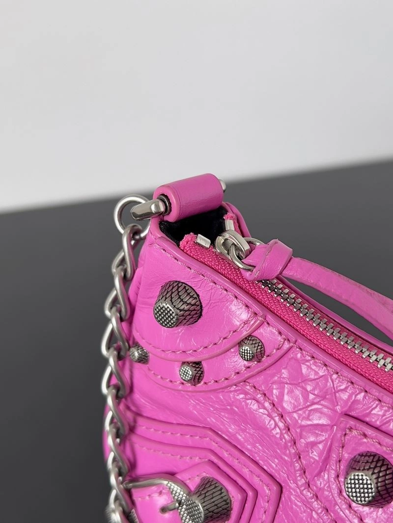 GoAnywhere Balenciaga Mini Le Cagole Half-Moon Handbag with Double Straps 78823