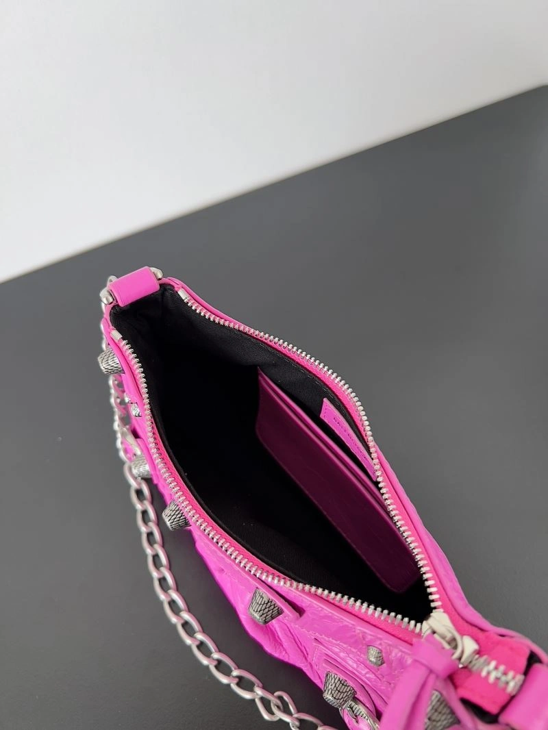GoAnywhere Balenciaga Mini Le Cagole Half-Moon Handbag with Double Straps 78823