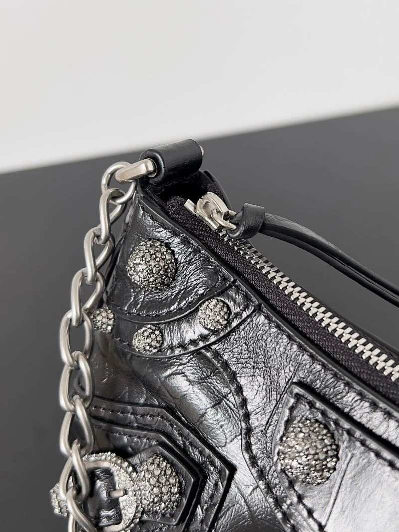 Balenciaga Mini Le Cagole Handbag - Retro Crescent Design  Style StreetReady 78799