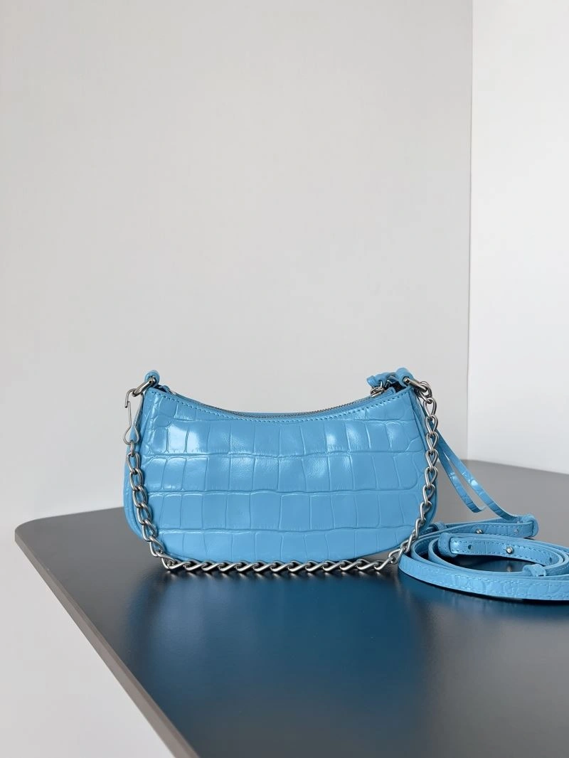Trendy Balenciaga Mini Le Cagole Handbag - Retro Half-Moon Style Chic 78810