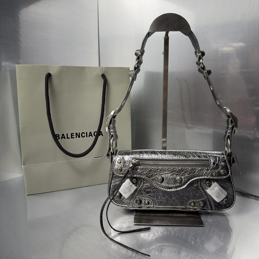 TravelReady Balenciaga Mini Le Cagole Lambskin Sling Bag - Everyday 61082