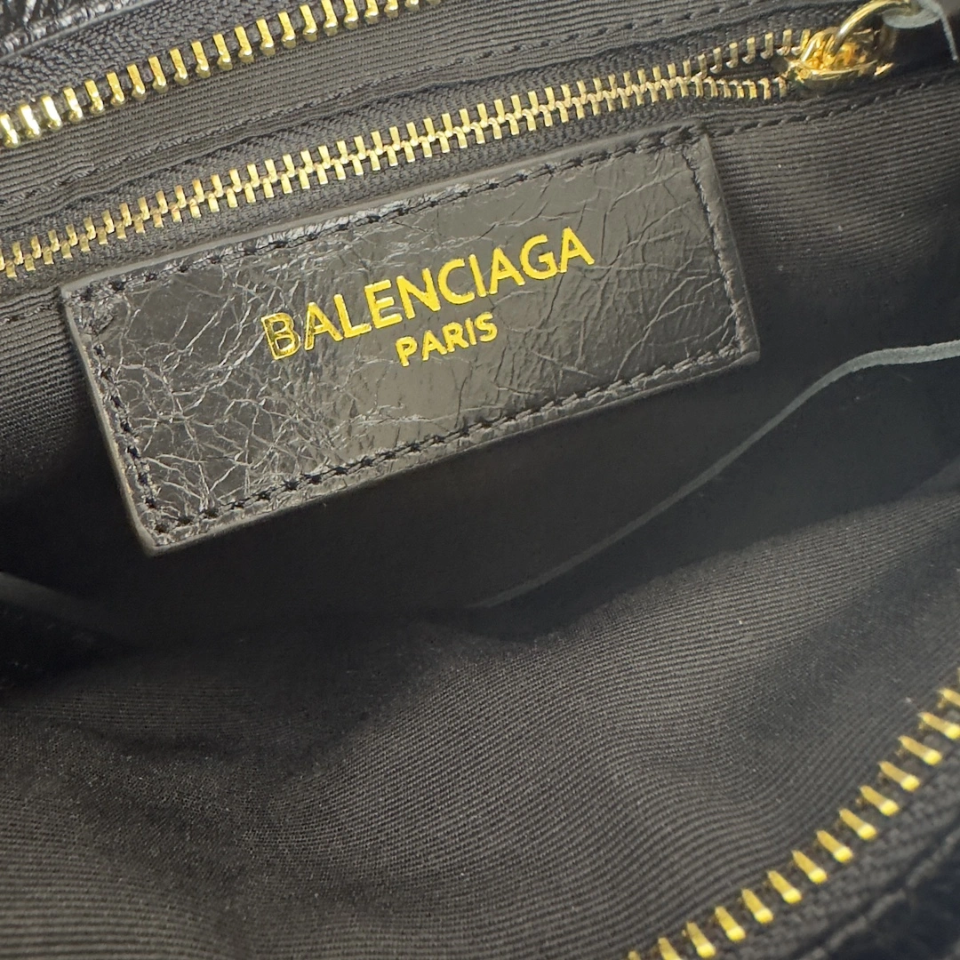 UrbanStyle Balenciaga Mini Motorcycle Bag - Logo Print with Gold Studs 60990