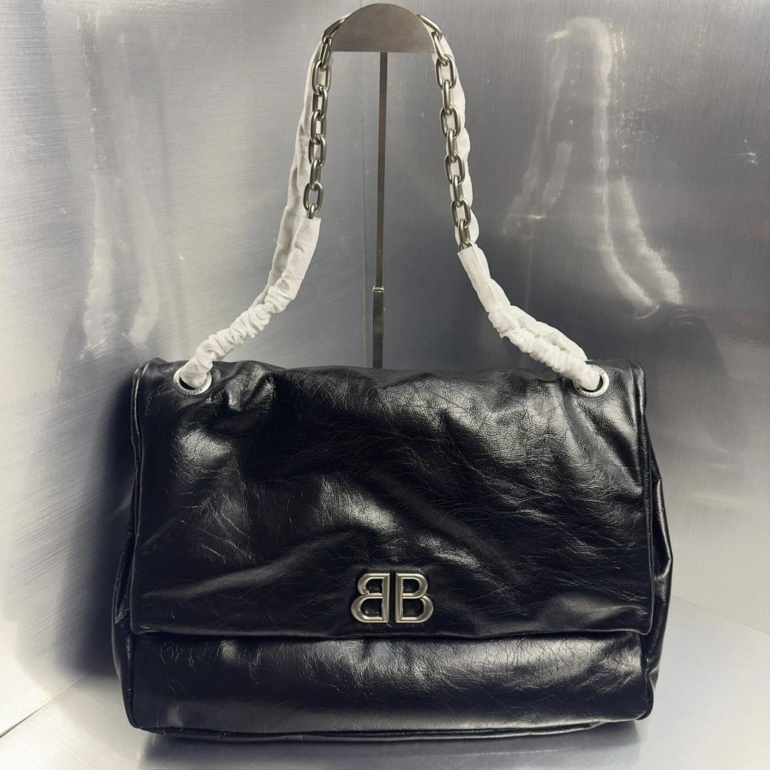 Modern Balenciaga Monaco Luxe Calfskin Chain Bag -  Autumn Essential 72563