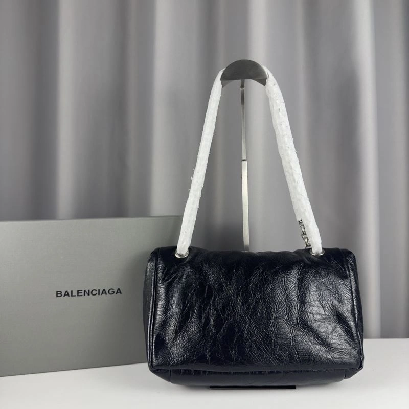 Balenciaga Monaco Luxe Chain Bag -  Leather Autumn Essential Compact 75263