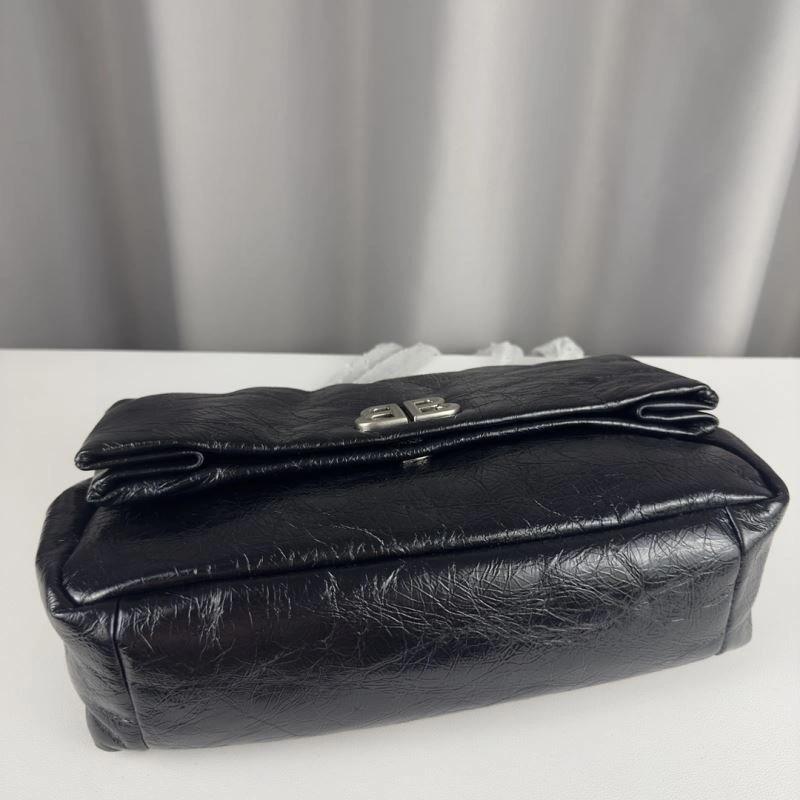Balenciaga Monaco Luxe Chain Bag -  Leather Autumn Essential Compact 75263