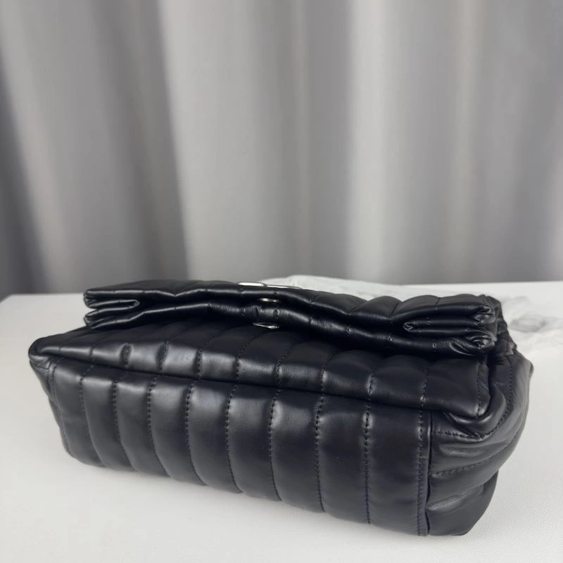 Balenciaga Monaco Luxe Lambskin Chain Bag -  Dark Style FlexibleFit 75284