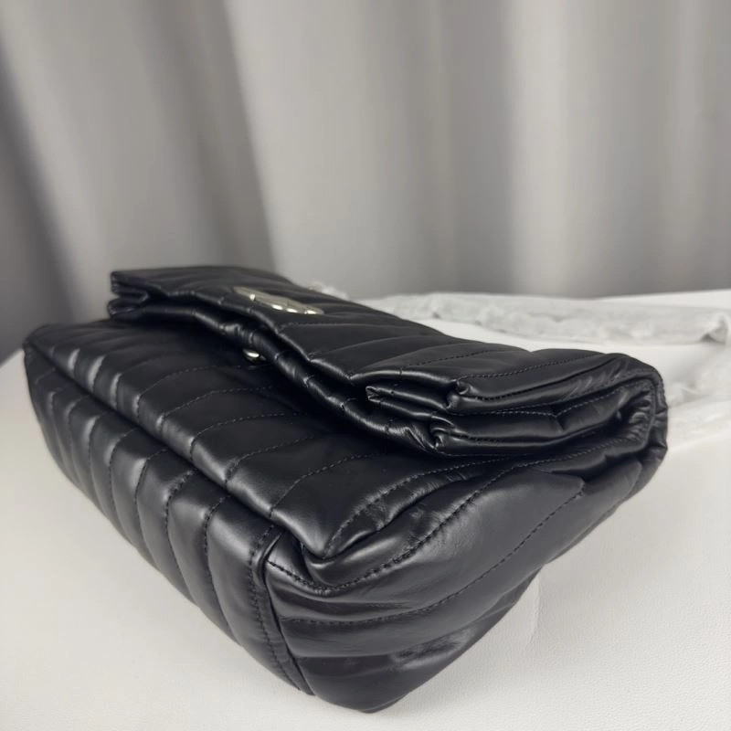 Balenciaga Monaco Luxe Lambskin Chain Bag -  Dark Style FlexibleFit 75284