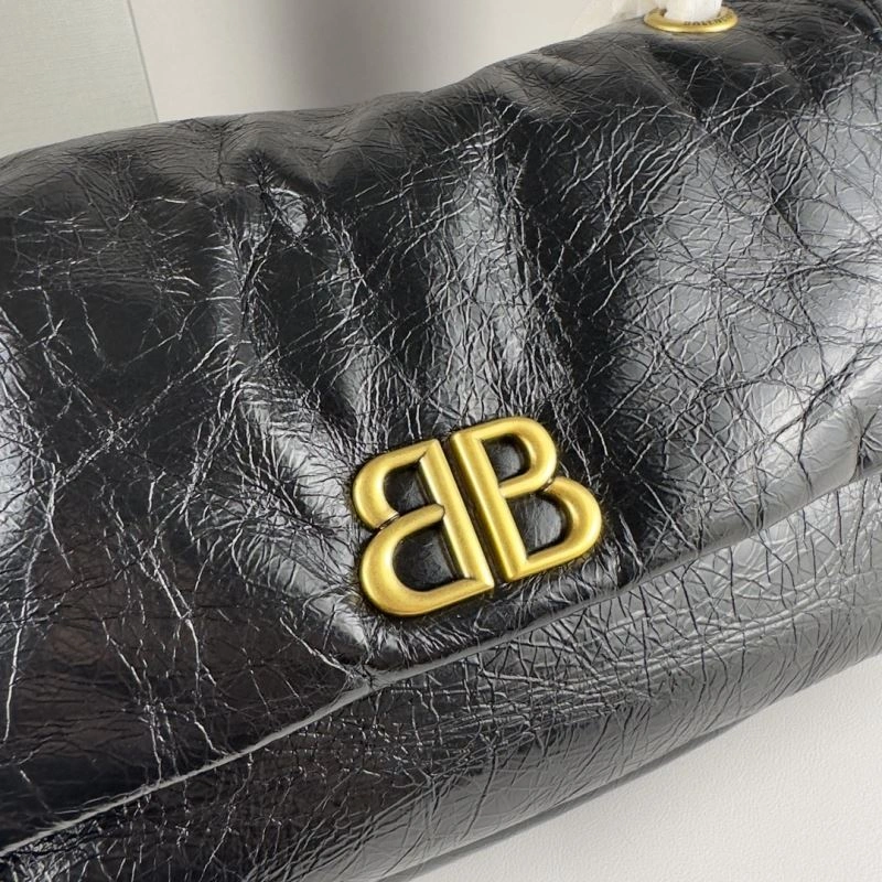 Balenciaga Monaco Ultra-Soft Calfskin Chain Bag -  Fall Essential Trendy 75276
