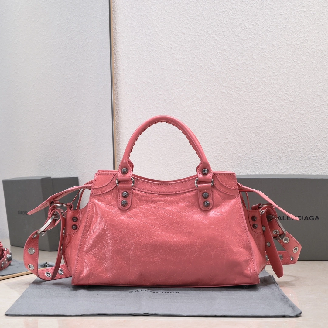 Balenciaga NEO CAGOLE Distressed Lambskin Medium Bag TravelReady 60942