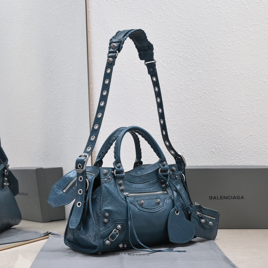 Trendy Balenciaga NEO CAGOLE Medium Motorcycle Trapezoid Bag Set 60962