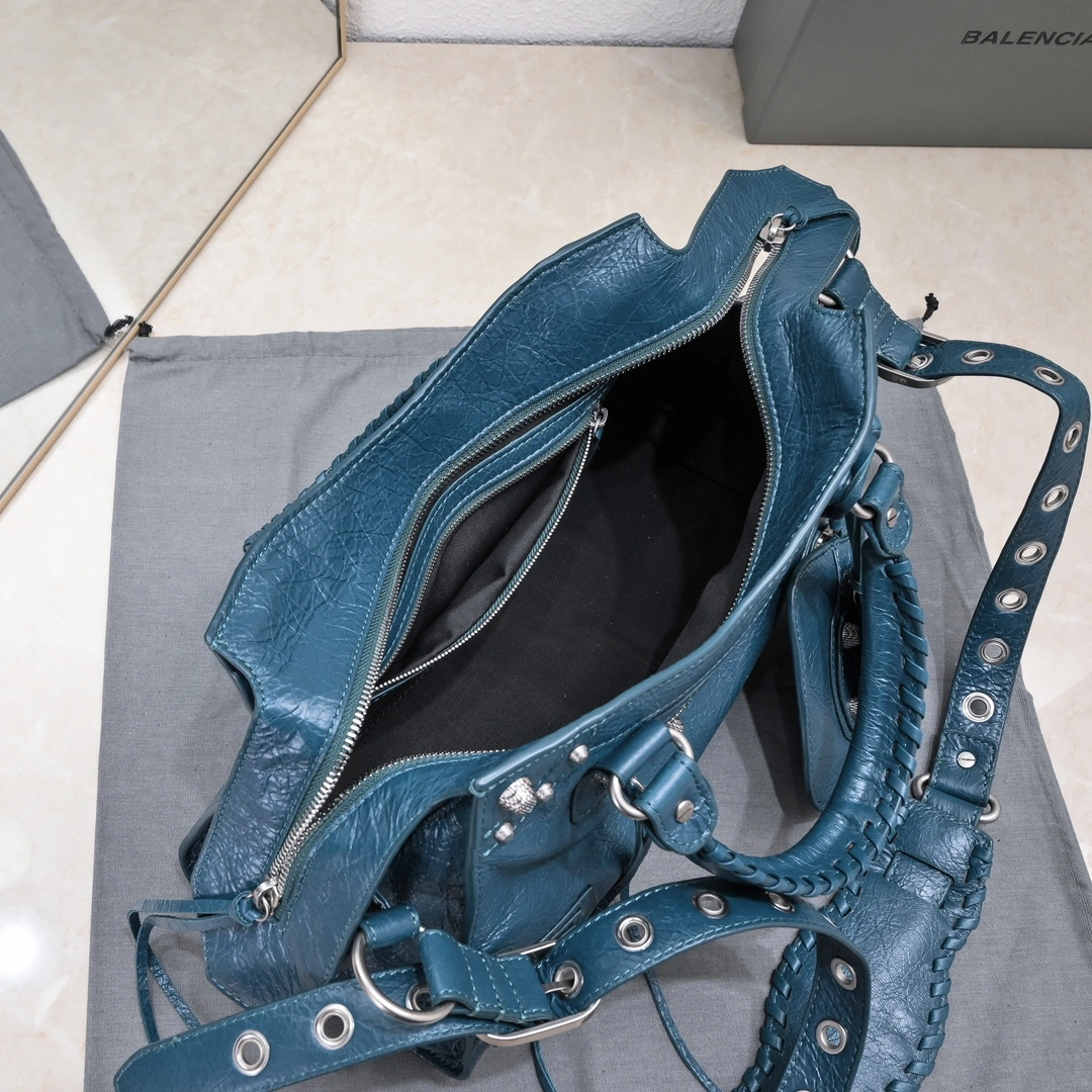Trendy Balenciaga NEO CAGOLE Medium Motorcycle Trapezoid Bag Set 60962