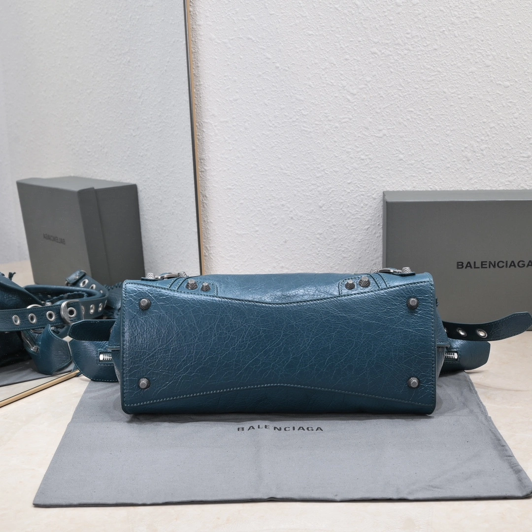 Trendy Balenciaga NEO CAGOLE Medium Motorcycle Trapezoid Bag Set 60962