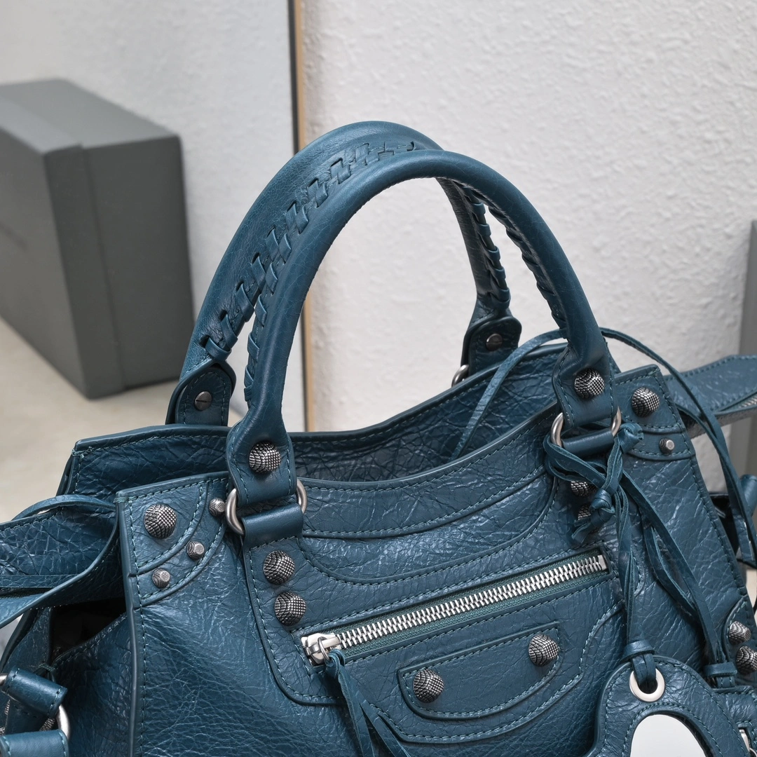 Trendy Balenciaga NEO CAGOLE Medium Motorcycle Trapezoid Bag Set 60962