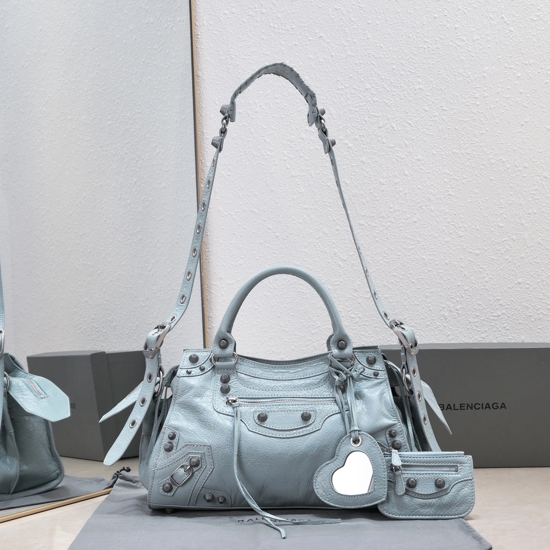 Balenciaga NEO CAGOLE Vintage Lambskin Motorcycle Bag Popular 60947